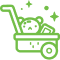 Teddy in stroller icon